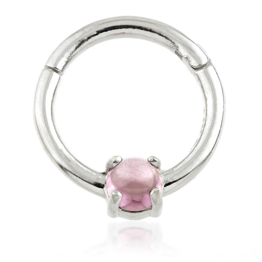14ct Gold Rhodolite Daith Ring - ZuZu Jewellery