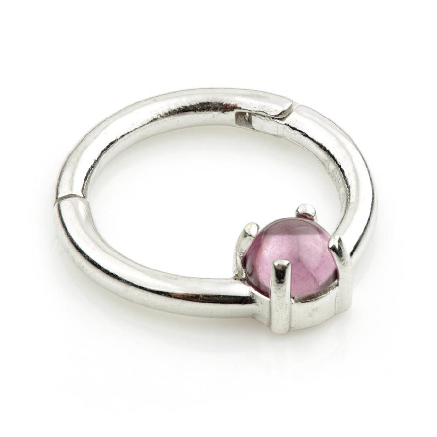 14ct Gold Rhodolite Daith Ring - ZuZu Jewellery