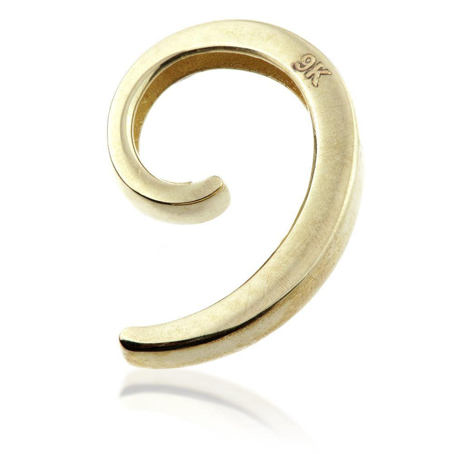 9ct Gold Spiral Ear Cuff - Conch Ring - ZuZu Jewellery