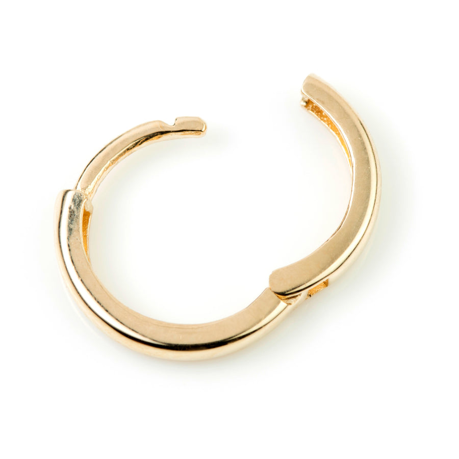 9ct Gold Rounded Cartilage Hoop 11mm Huggie Hoop Earring - ZuZu Jewellery
