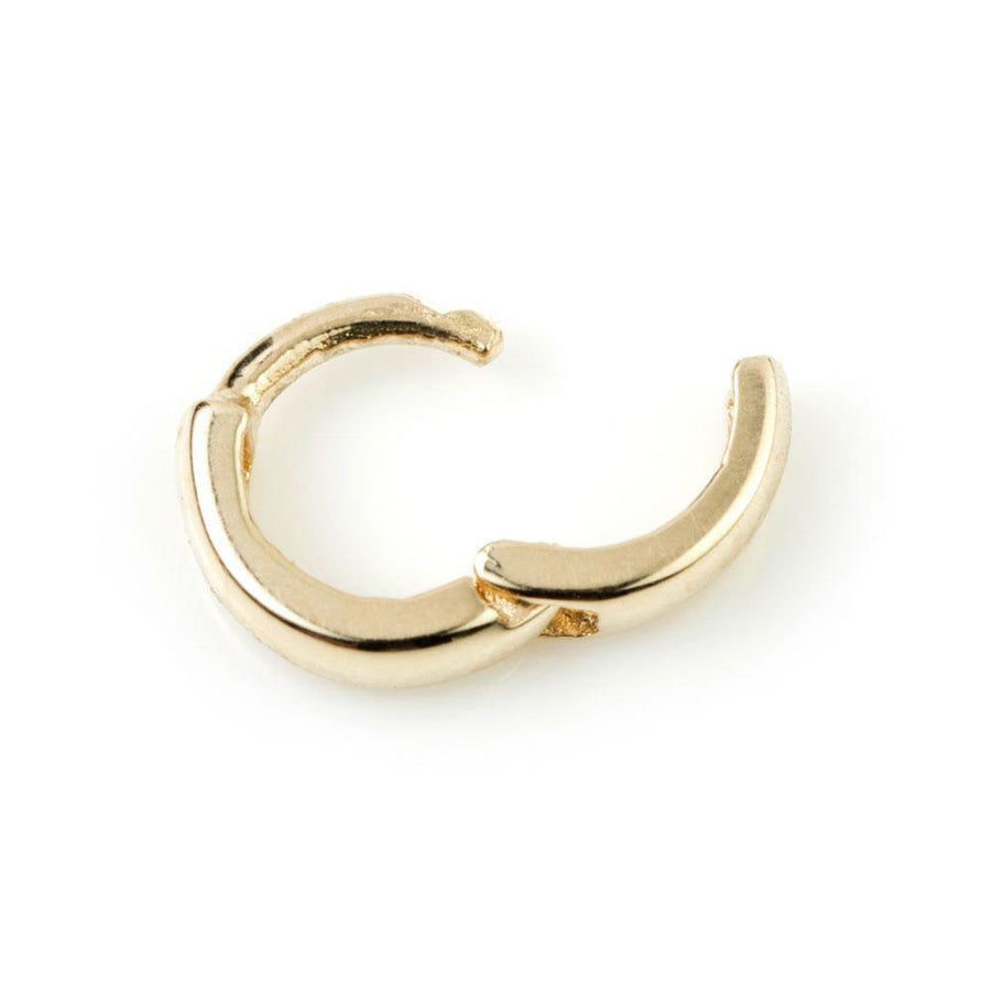 9ct Gold Tiny Plain Cartilage 5mm Huggie Hoop Earring - ZuZu Jewellery