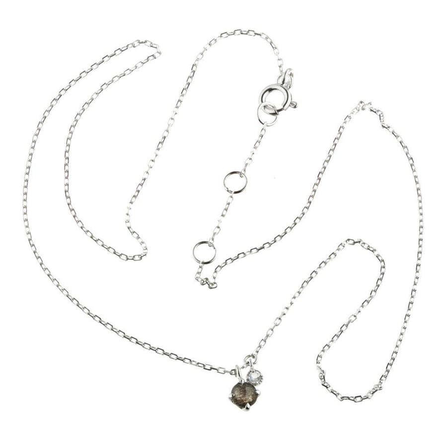 Leto Sterling Silver Black Labradorite & Moonstone Choker Necklace - ZuZu Jewellery