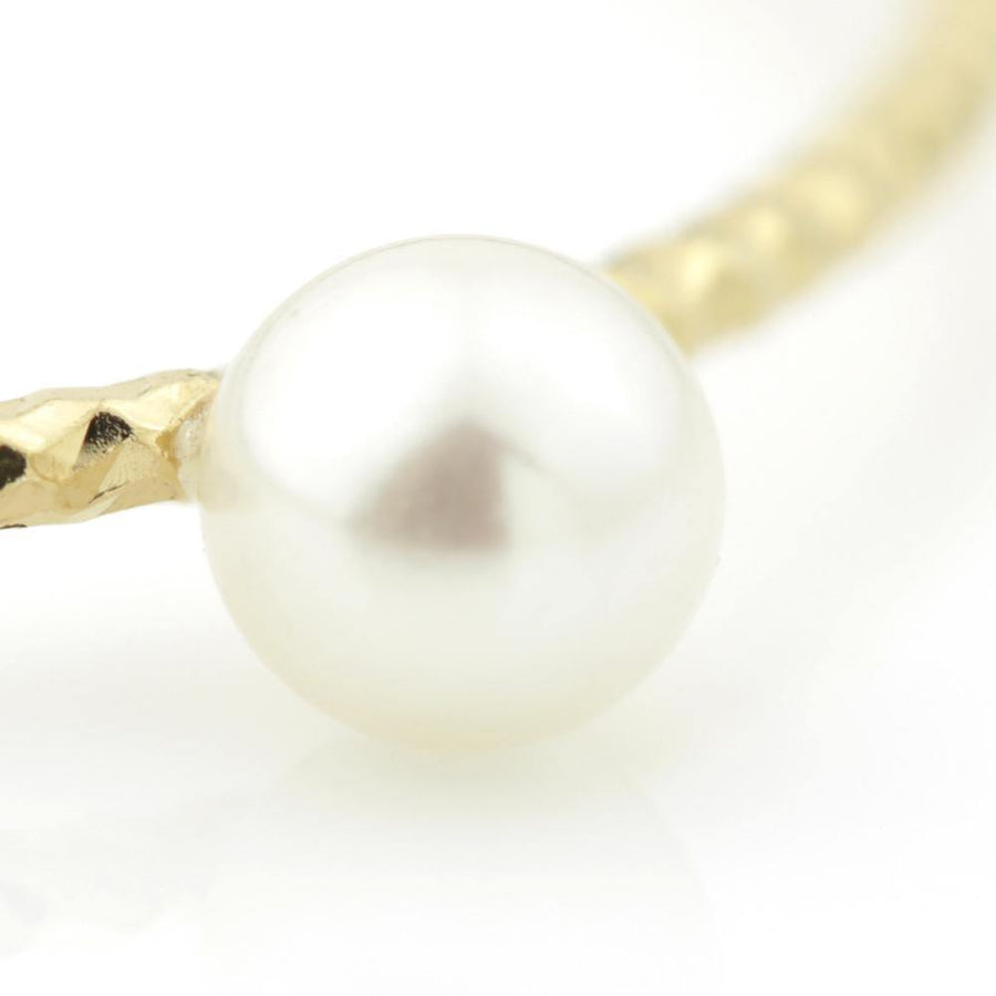 Nyx Gold Pearl Stacking Ring - ZuZu Jewellery