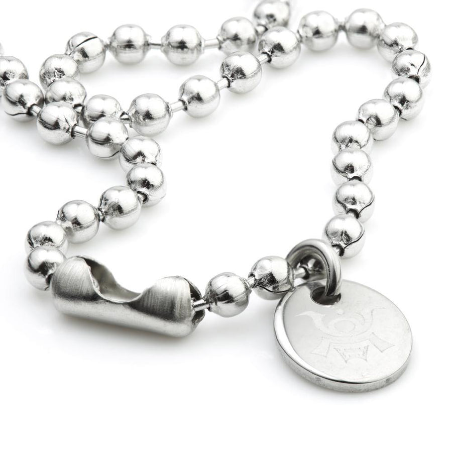 Steel Ball-Bead Choker Necklace - ZuZu Jewellery