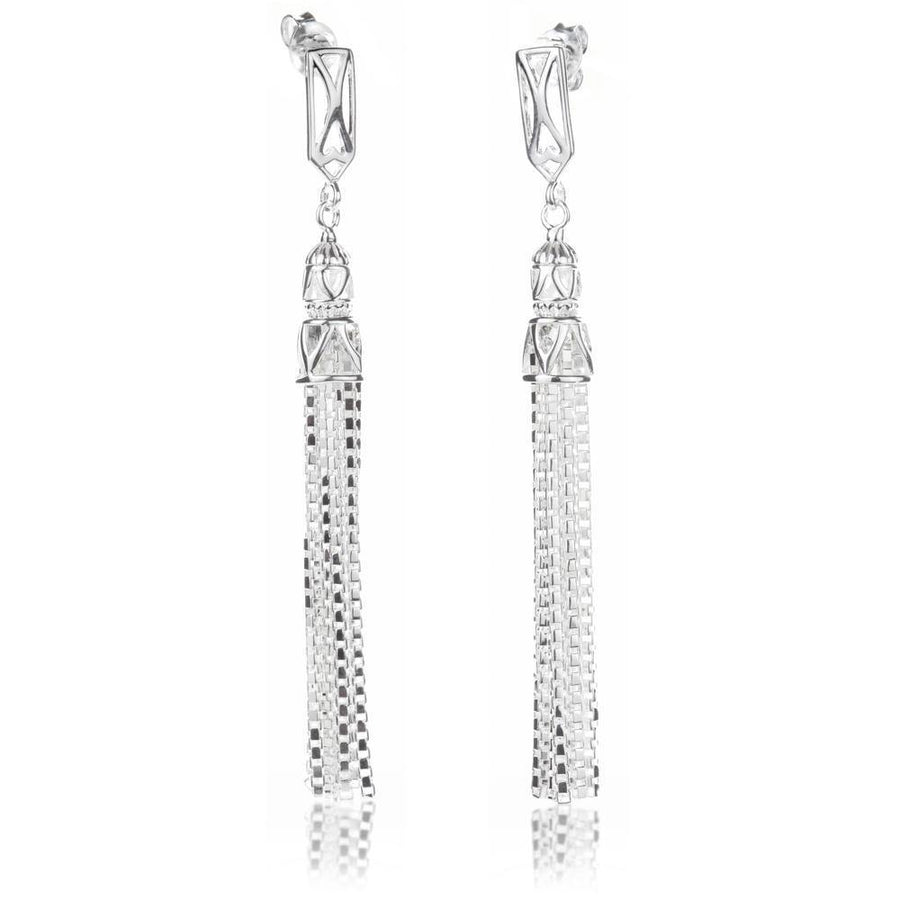 Sterling Silver Chandelier Drop Earrings - ZuZu Jewellery