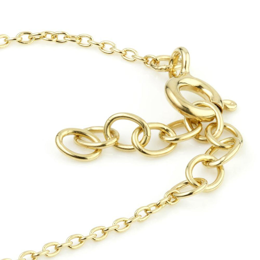 Gold Triangle Lariat Necklace - ZuZu Jewellery