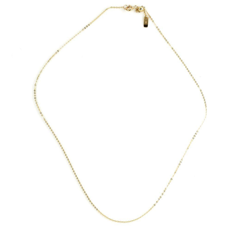 9ct Solid Gold Choker Chain Necklace With Pull Through Ball - ZuZu Jewellery