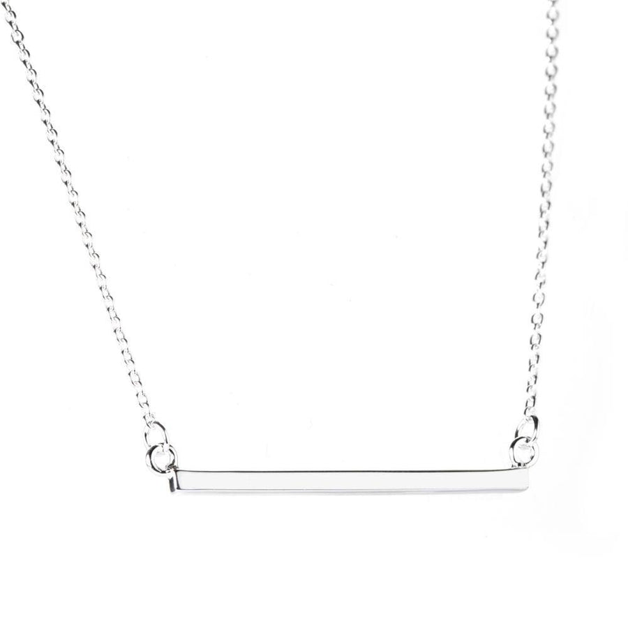 Sterling Silver Bar Choker Necklace - ZuZu Jewellery