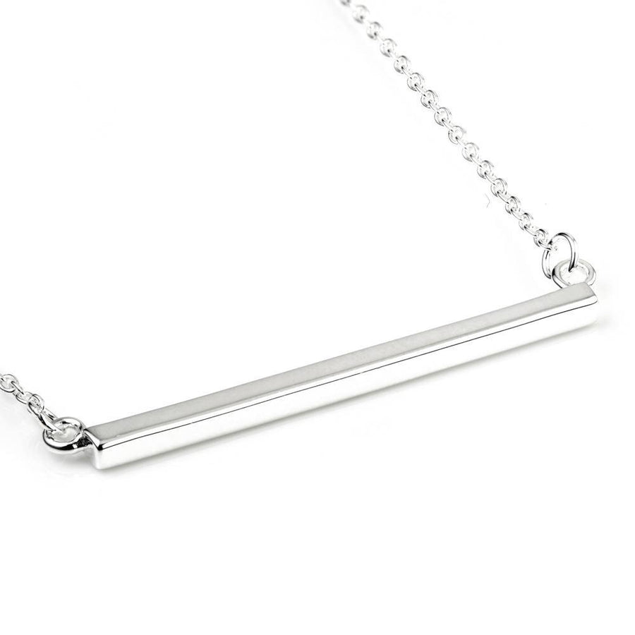 Sterling Silver Bar Choker Necklace - ZuZu Jewellery