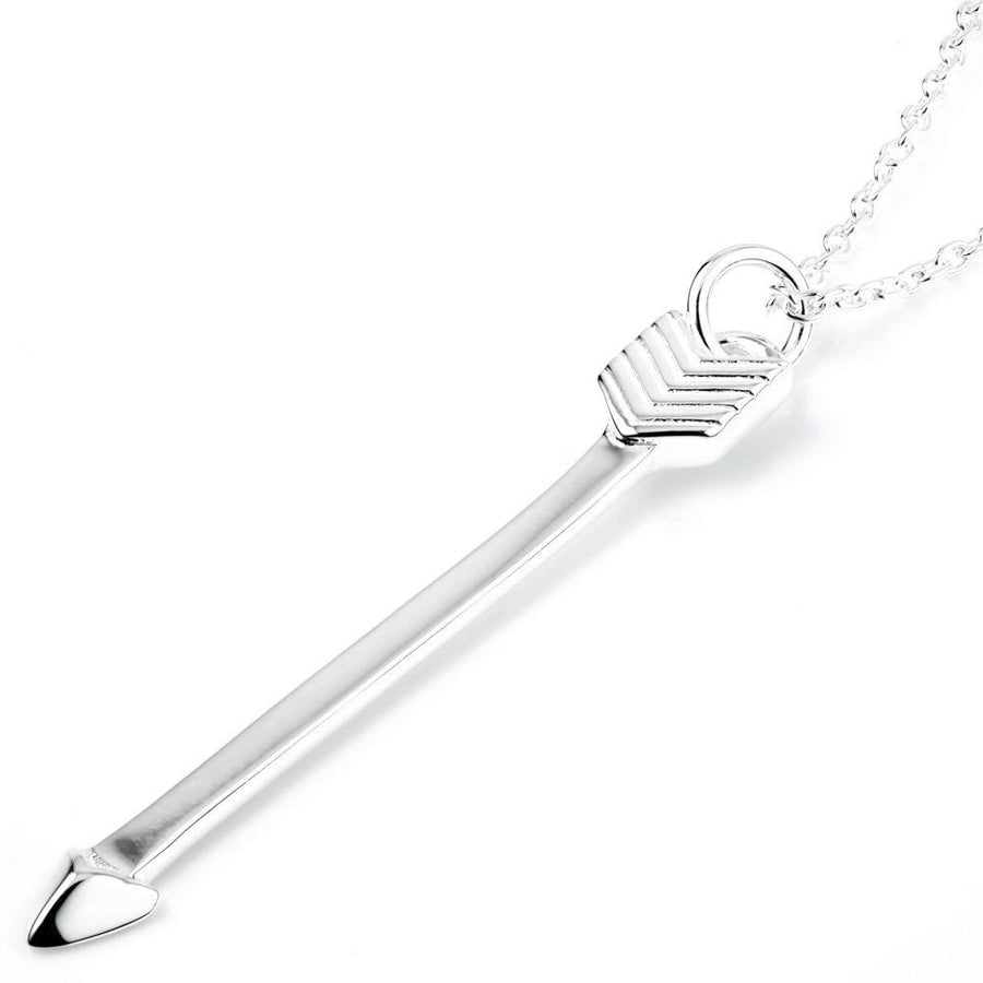Sterling Silver Arrow Pendant Necklace - ZuZu Jewellery