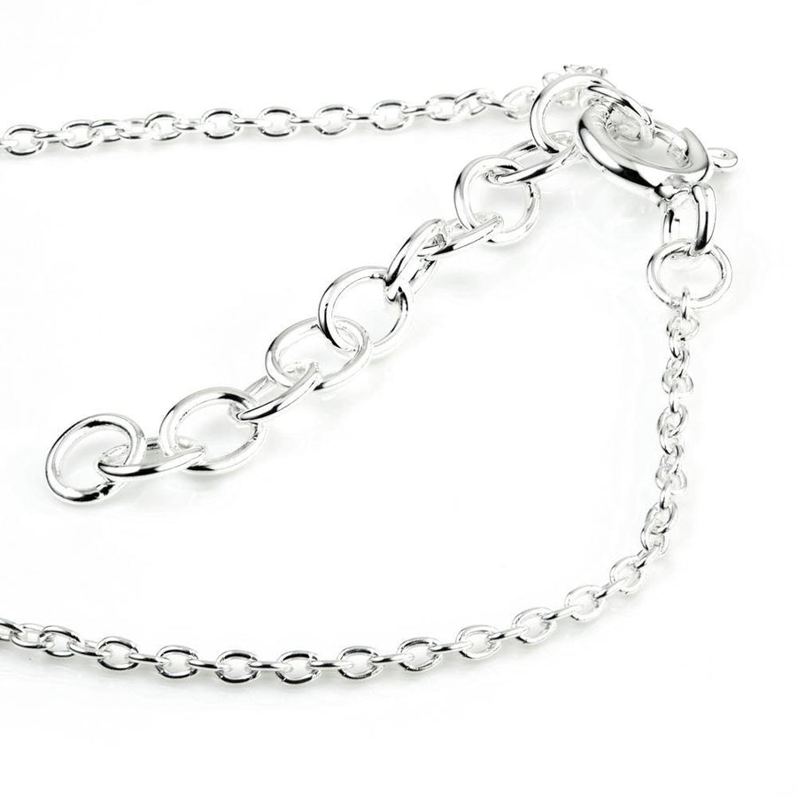 Sterling Silver Crystal Star Chain Choker Necklace - ZuZu Jewellery