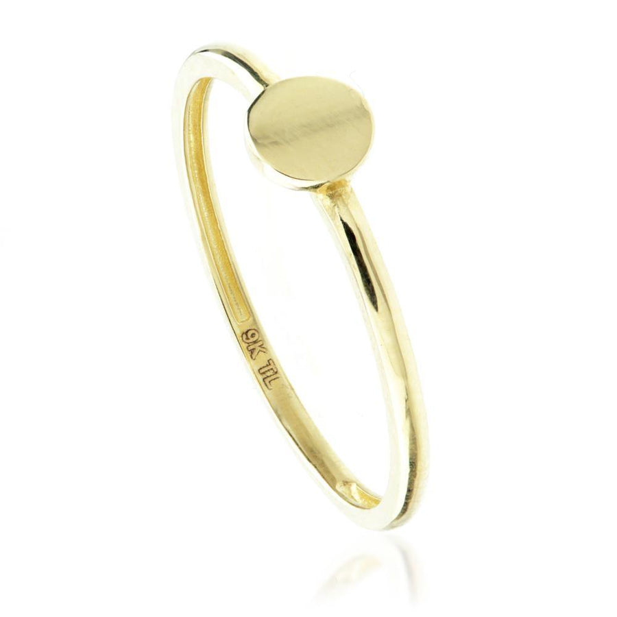 9ct Gold Multi Shape Triple Stacking Ring Set (3 Rings) - ZuZu Jewellery