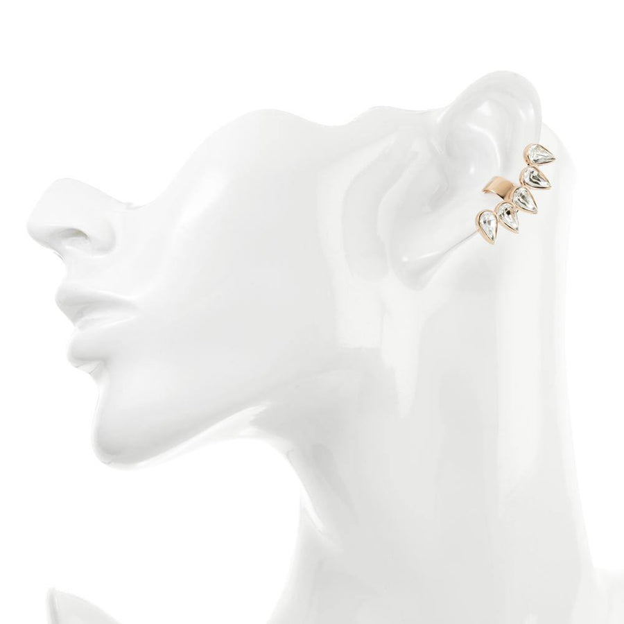 Rose Gold Multiple Tear Ear Cuff - ZuZu Jewellery