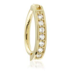 Solid Gold Oval Channel Rook Ring - ZuZu Jewellery