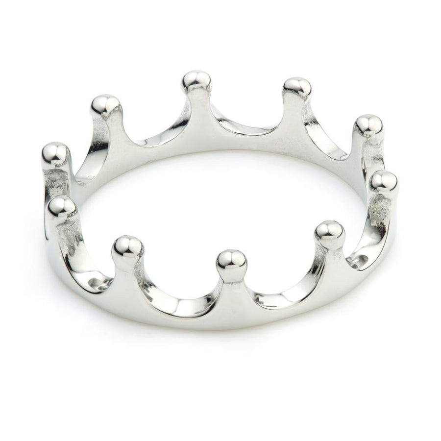 Steel Crown Ring - ZuZu Jewellery