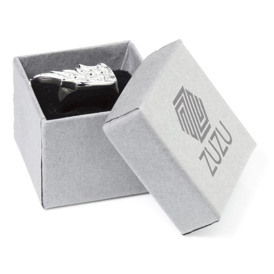 Swarovski Crystal Angel Wing Ring - ZuZu Jewellery