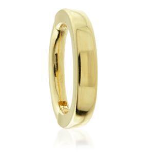 9ct Gold Plain Oval Rook Ring - ZuZu Jewellery