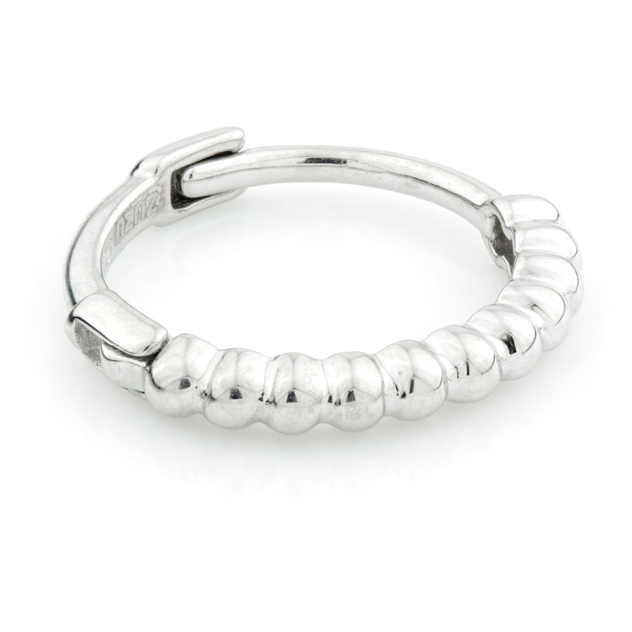 Sterling Silver Bubble Hoop Earrings - ZuZu Jewellery