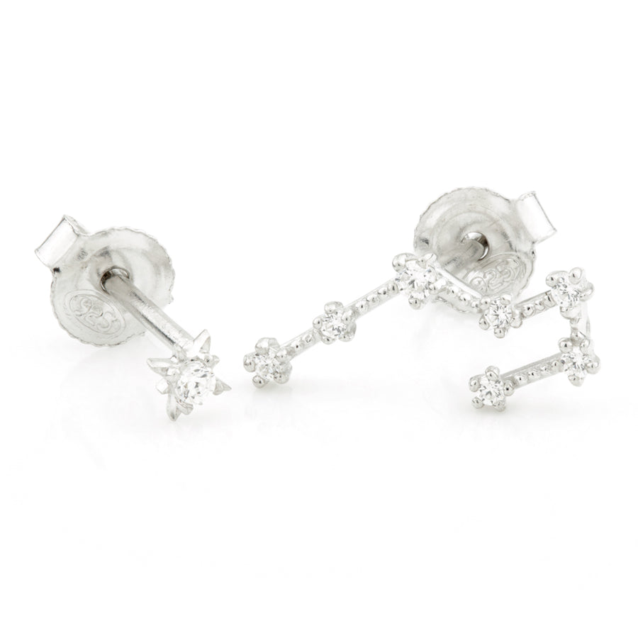 Sterling Silver Constellation & Stars Stud Earrings - ZuZu Jewellery