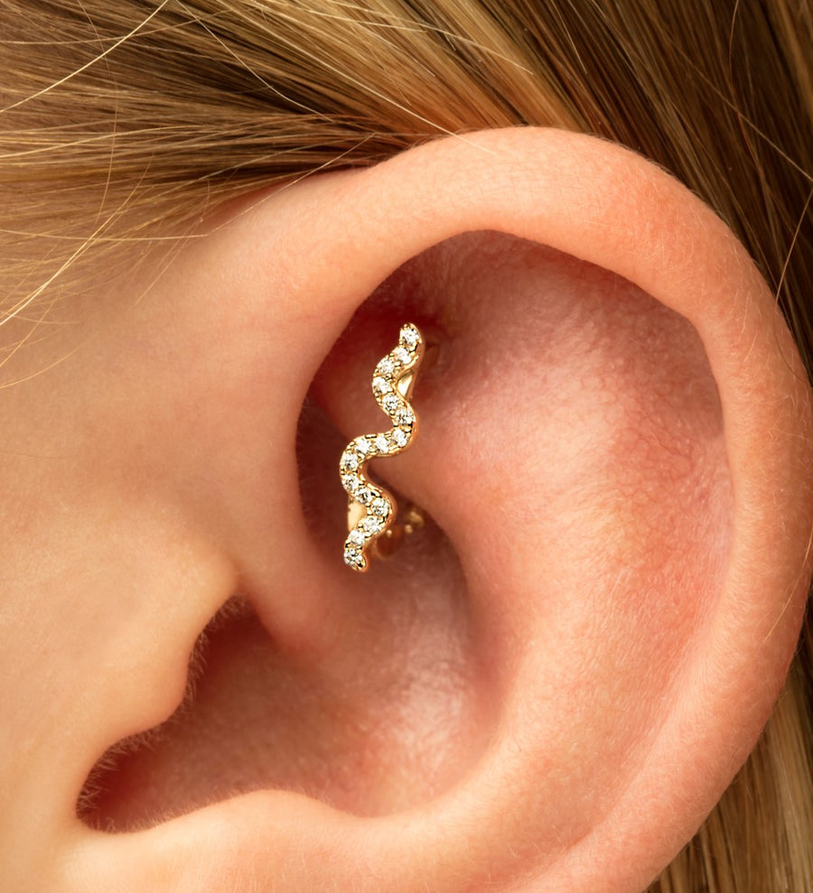 Rook piercing jewelry gold clearance